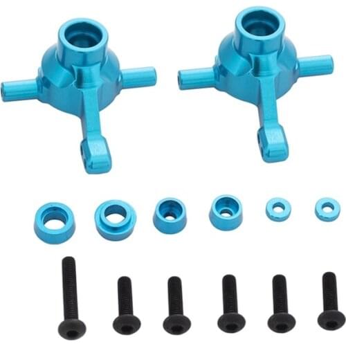 2PCS Aluminum Alloy Front Knuckle Arms Steering Cup for Tamiya TT02 TT-02 RC Car Upgrade Parts Accessories