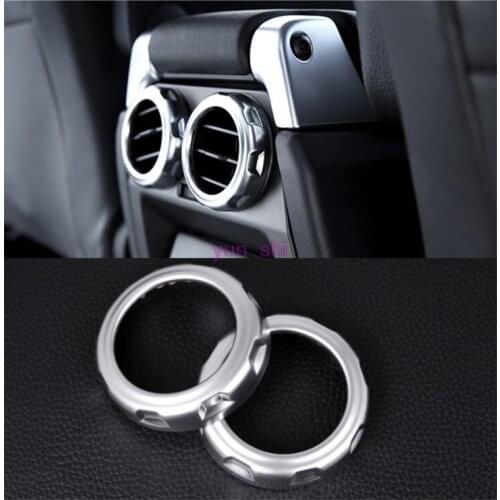 2pcs Car Rear Air Outlet Vent Ring Decoration Sticker Car-styling For Land Rover Discovery 4 09-16 Range Rover Sport 05-13