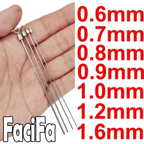 20pcs Hard Steel Wire Long Pole Fishing Swivel Stainless Steel + Brass Barrel Rolling Connector Fishing Accessories Tackle
