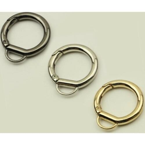 2019 O Ring Openable Pendant Clasp Handbag Purse Shoulder Belt Strap Buckle Clip Bag Accessories Gold Silver Black Fermoir sac