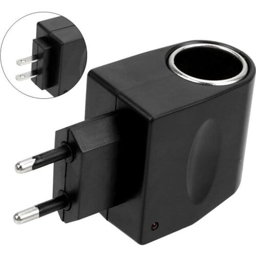 2021 Universal 220V AC To 12V DC Car Power Adapter Socket Converter 220V To 12V Household Cigarette Lighter US EU Plug
