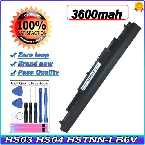 3600mAh Laptop Battery HS03 HS04 HSTNN-LB6V HSTNN-LB6U For HP 240 245 250 G4 Notebook PC