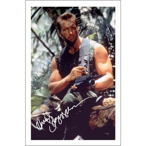 ARNOLD SCHWARZENEGGER Signed Art Silk Poster Print 24x36inch