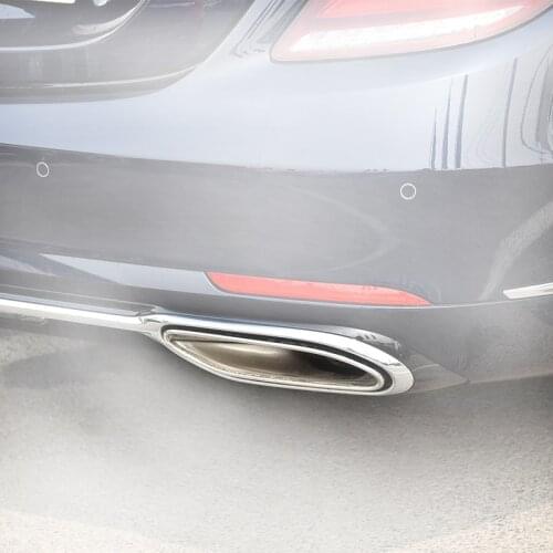 OE 2228853000 Musion Car Chrome Strips W222 Rear Bumper Strip Trim Decoration Protecor for Mercedes 2018 2019 2020