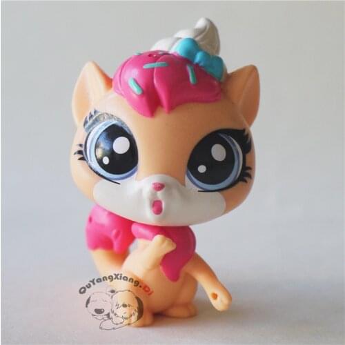 CWM053 Pet Shop Animal ice cream cat doll action Figure kitten