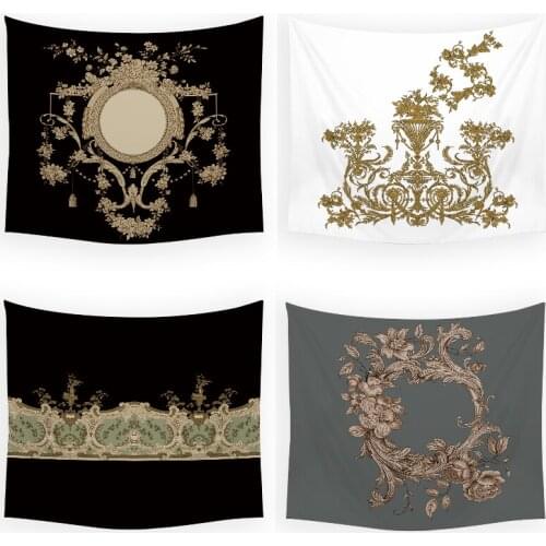 European pattern carved wall hanging tapestry aesthetic tapestry psychedelic wall decor bedroom tapestry wall anime dorm decor