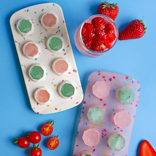 Ice Cube Mold Food Grade Silicone Non Stick Diamond Star Shape 3D Silicone Mold For DIY Ice Cube Chocolate Baking Accessories