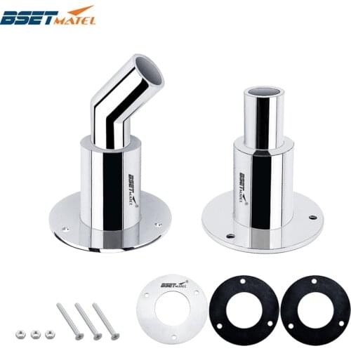 Boat Marine Stainless Steel 316 Thru Hull Tube Pipe Socket Hardware Corrosion Resistance for 22mm 24mm inner diameter Pipe