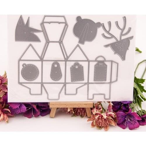 Metal Cutting Dies for DIY Scrapbooking Album Paper Cards Decorative Crafts Embossing Die Cuts N122 Candy Box