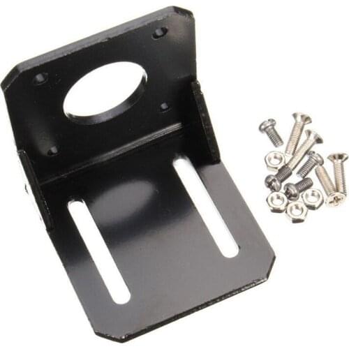 BOFO Alloy Steel Mounting bracket for 42mm NEMA 17 stepper motor with Screws Black