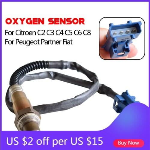 OE#: 0258006185 Lambda Oxygen Sensor for Citroen Berlingo C2 C3 C4 C5 C6 C8 Peugeot Volvo 9636876580 1628 KY