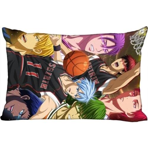 Custom Pillowcase Cover Kuroko no Basuke Rectangle Zipper Pillow Cover Satin Fabric Pillowcase 40x60cm45X75cm50X75cm(Two sides)