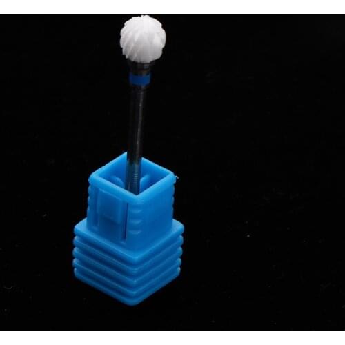 Professional Blue Cuticle Nails File Bit for Manicure Pedicure Cuticle Gel Nail Polishing 3/32 inch