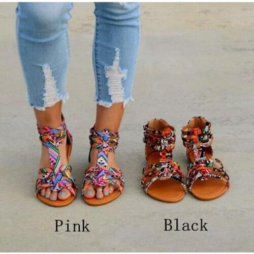 2021 Fashion New Women Summer Women Shoes Bohemia Gladiator Beach Flat Casual Leisure Female Ladies Sandals 5 Color