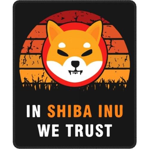 Shib Crypto Coin Hodl Shiba Token In Shiba Inu We Trust Lovely Mouse Pad Doge Cryptocurrency Soft Mat PC Table Decoration Cover