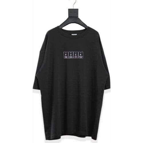 VETEMENTS High street new VTM vehicles short sleeve OS loose casual hip hop lovers short sleeve t-shirt men and women fashion
