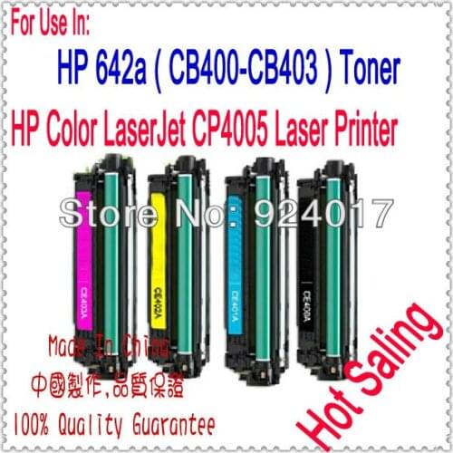 Toner Cartridge For HP Color LaserJet CP4005 CP4005n CP4005dn Printer,For HP 642A CB400A CB401A CB402A CB403A Toner Cartridge