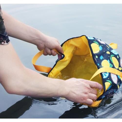 Outdoor Play Portable Folding Water Basin Traveling Hiking Camping Hotel Easy To Carry Folding Washbasin