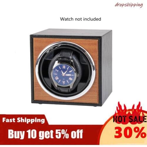 Adjustable Automatic Watch Winder Box Case Holder Mechanical Watch Display Organizer EU/US/AU/UK Plug Box Meter Turner 3 Gears