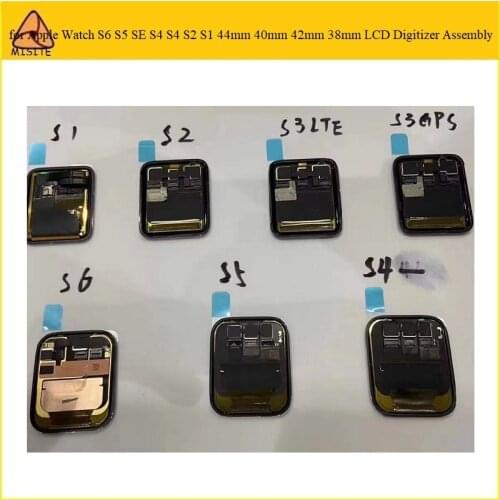 1PC For A pple watch Series 1 2 3 38mm 42mm 4 40mm 44mm LCD Screen Display Touch Screen Digitizer Assembly Repair Parts