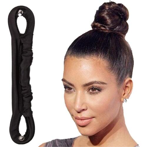 Furling Girl 1 PC per lot Fashion Cloth Braider Bride Quick Messy Hair Bun Curler DIY Hair Styling Tools Large Sizes
