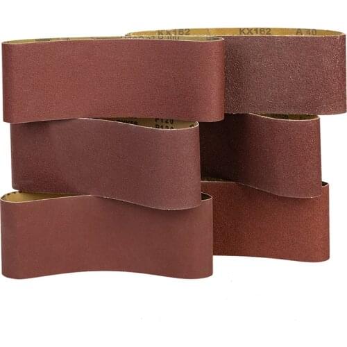 10PCS Sanding Belts 40/60/80/100/120/240 Grits Sandpaper Abrasive Bands 610*100mm for Sander Woodworking Tools Accessories