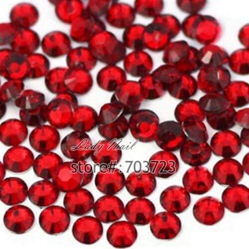 1000PCS Flatback 14 Facets Resin Round Rhinestone Tips Beads Makeup Nail Art Decoration Tools ss20 5mm Dark Red N05