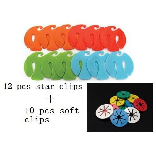 22 Pcs/Set SOCK CLIPS Sock Holder Rings Pack of Colorful Sock Organizers Sorters Locks Clips Laundry