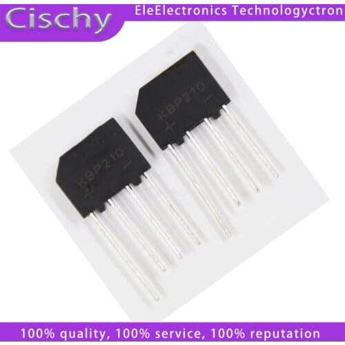5pcs/lot KBP210 KBP210G 2A 1000V DIP-4