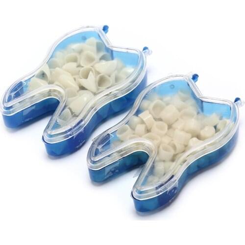 50pcs/box Temporary Resin Dental Crowns Simulation Porcelain Teeth Oral Teeth Whitening
