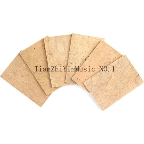 6Pcs Natural Sax Saxophone Neck Cork Sheet 2mm
