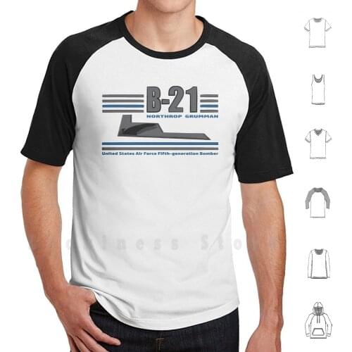 B 21 T Shirt Print 100% Cotton New Cool Tee Rusty67 Rusty Aviation Bomber Stealth Northrop Grumman B 21 21 United