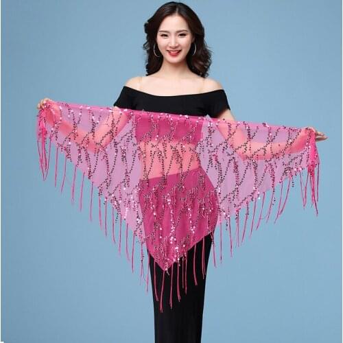 Egyptian Dance Costume 9 Color Belly Dance Waist Chain Accessories Belly Dance Hip Scarf Wrap Belt Sequins Fringe Tribal Belts