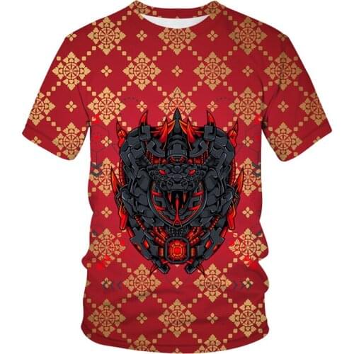 Funny Mechanical animal Printed Men/Women T-shirt Casual Short Sleeve O-neck Fashion 3D T shirt Tees High Quality Brand Graphic