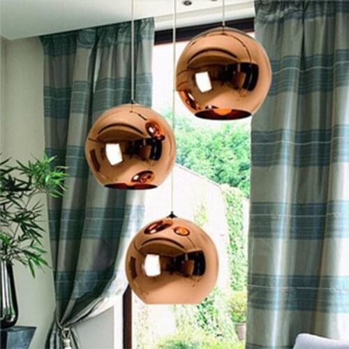 Personality droplight pendant lamp FREE SHIPPING 1PCS pendant light Color single head light bar restaurant glass ball ZCL