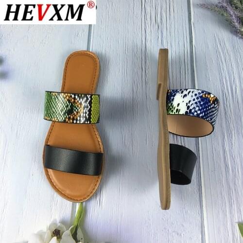 High Quality Comfortable Handmade Summer New Flat Womens Slippers Casual Wild Outdoor Beach Plus Size Female Slippers 36-41