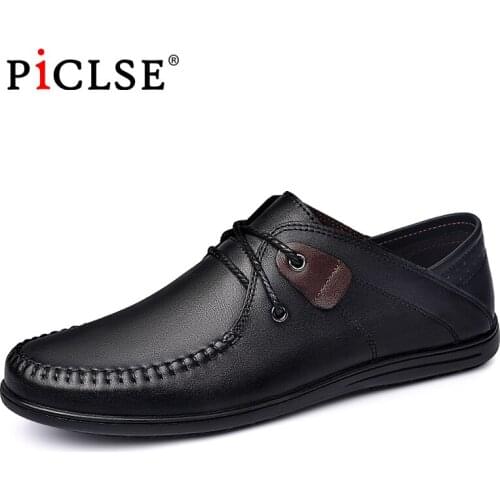 Classic Cow Leather shoes Men Loafers Plus Size 46 Genuine leather Casual shoes Men Moccasins Winter Men shoes zapatos hombre