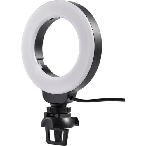 Computer Ring Light RGB Ringlamp Video Conference Circle Lens with Clip Selfie Ring lamp Light Adjustable LED Photo Studio Light