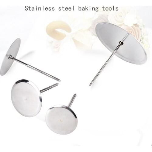 Baking Piping Stands Tools DIY Needle Stick Ice Cream Cake Decorating Tools Cake Flower Nails Stainless Steel Piping Nail