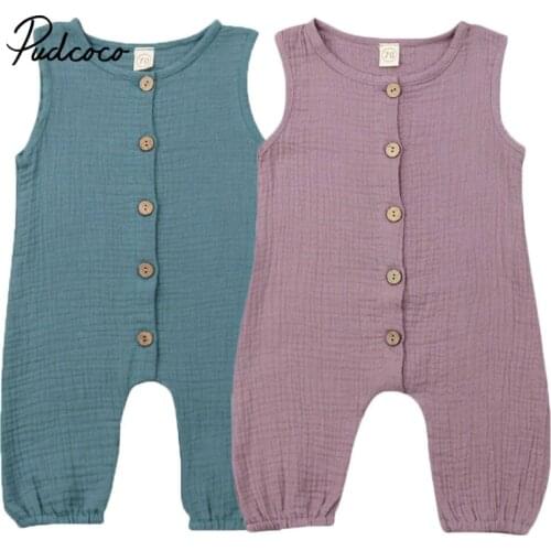 Summer Jumpsuit Baby Girl Boy Clothes Children Blue Purple Baby Girl Clothes Summer Clothes Knitted Long Romper