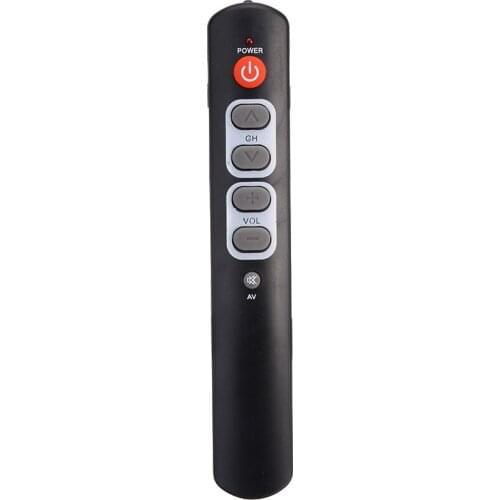 New 6-Key Amplifier Remote Control Black IR Learning Remote Controller for Samsung LG Philips STB DVD VCR HIFI DVB Remote