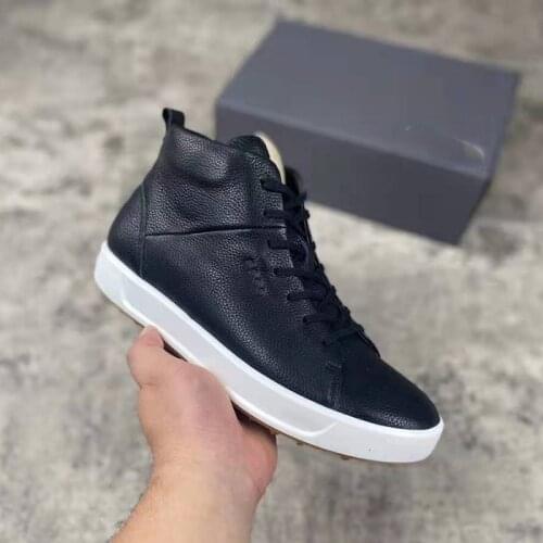 New Professional Genuine Leather Golf Shoes High Ankle Men Anti Slip Walking Boots Golfers Size 39-45 Outdoor Golf Footwear