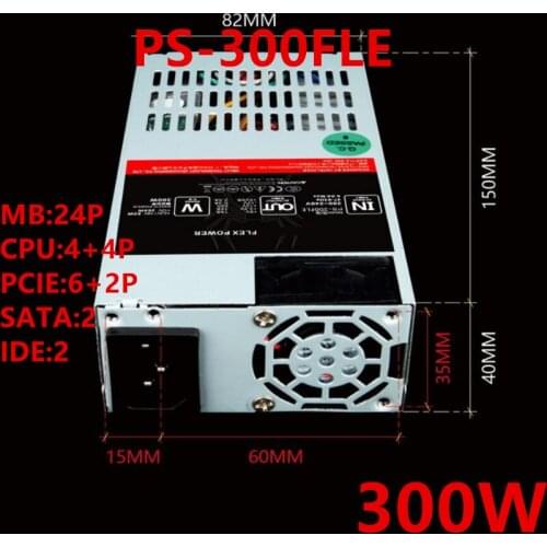 New PSU For 1stplayer ITX FLEX NAS Small 1U A4 K39 S3 D01 RX560 GTX1650 GTX1050 Rated 300W Power Supply PS-300FLE
