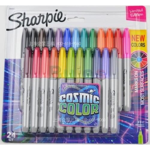 Sharpie 2033573 Permanent Markers Fine Point Pens Colour Waterproof Paint Marker for Metal Tires Wood Clothing Ceramics