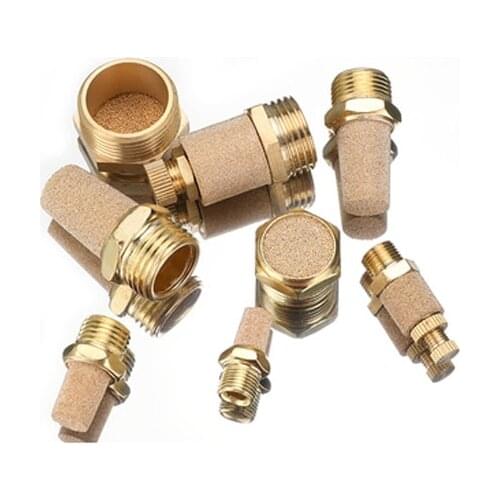 Pneumatic Brass Exhaust Muffler Pneumatic Silencers Fitting Noise Filter Reducer Connector M5 1/8" 1/4" 3/8"1/2" Copper Fitting