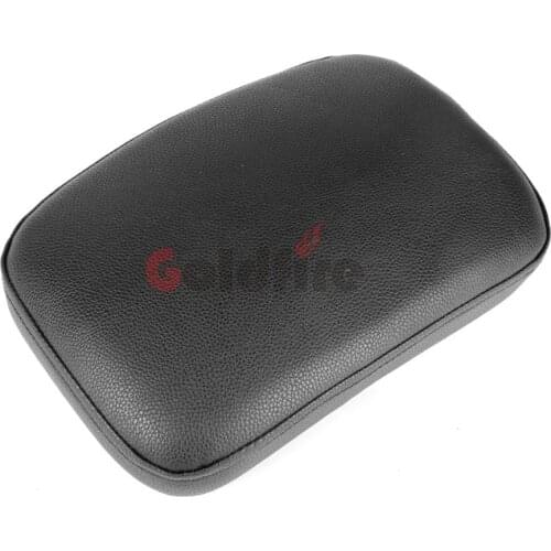 Custom Motorcycle Rear Seat Cushion 8 Suction Cup Pillion Pad 10X7 Inch for Harley Chopper Softail Sportster Touring XL 883 1200