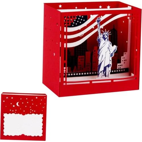 3D Pop Up New York Greeting Cards Christmas Birthday Valentine Invitation -Y102