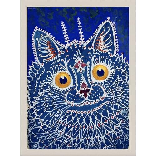 Louis Wain Psychedelic Cat Tapestry Home Decor Wall Hanging