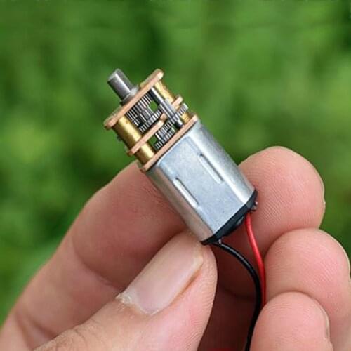 N20 Gear Motor Gearbox Gear Reducer Motor Ratio 1:298 DC 3V-6V 3.7V All-steel Gear Slow Speed DIY Robot Model Smart Car Slient