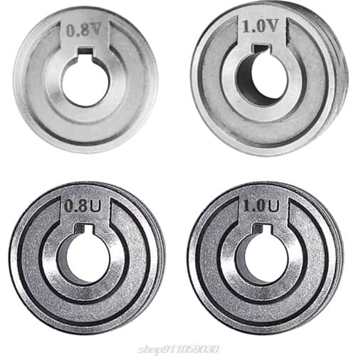 Welding Feeder Roll V U nurl Groove 0.6mm 0.8mm 1.0mm Size 30x10x10mm for Steel Aluminum Flux Cord Wire Mig Wire A13 21 Dropship